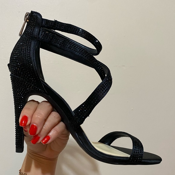 jessica simpson rhinestone heels black - Picture 4 of 7